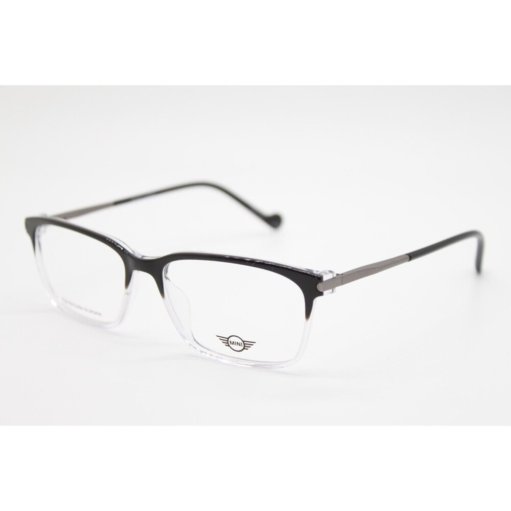 NEW MINI COOPER 765002 10/BLK BLACK CLEAR GREY AUTHENTIC EYEGLASSES 53-15